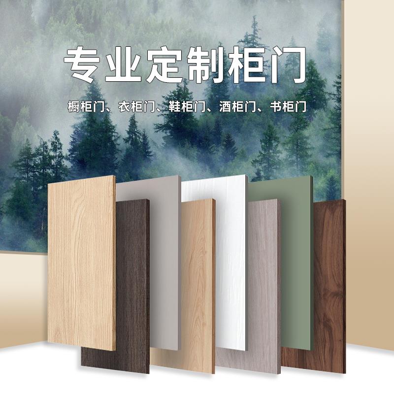 实木肤感柜门橱柜门定制pet门板自装柜门厨柜门订制柜子门定制图片
