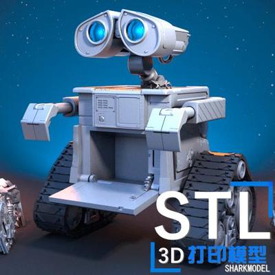 机器人总动员WALL-E 瓦力3d打印模型图纸拼接可动精细零件stl手办