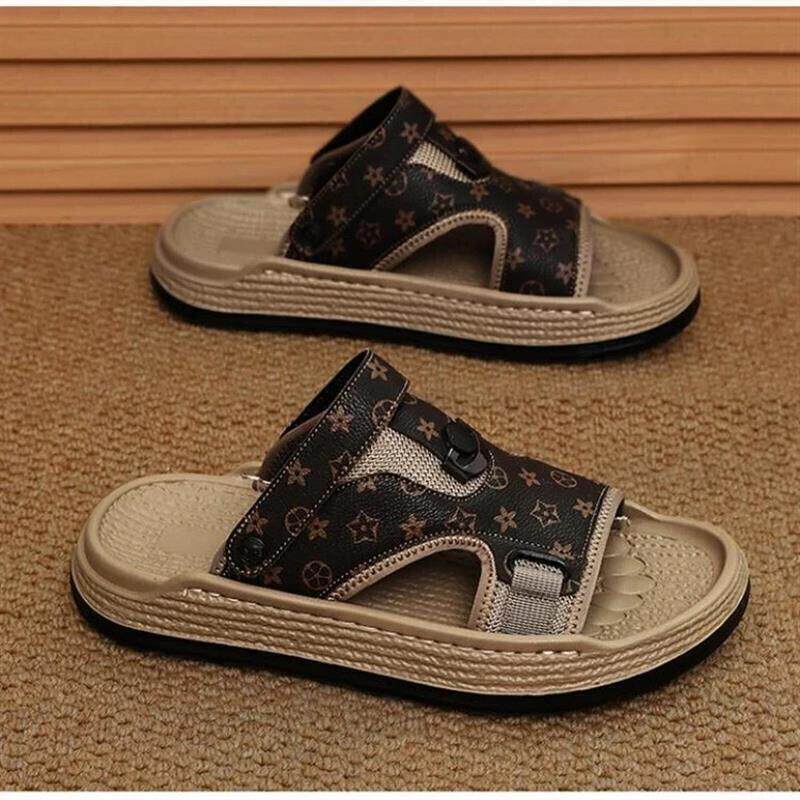 利尊臻品4新款男士凉鞋厚底踩屎感运动两穿夏季外穿防滑开车