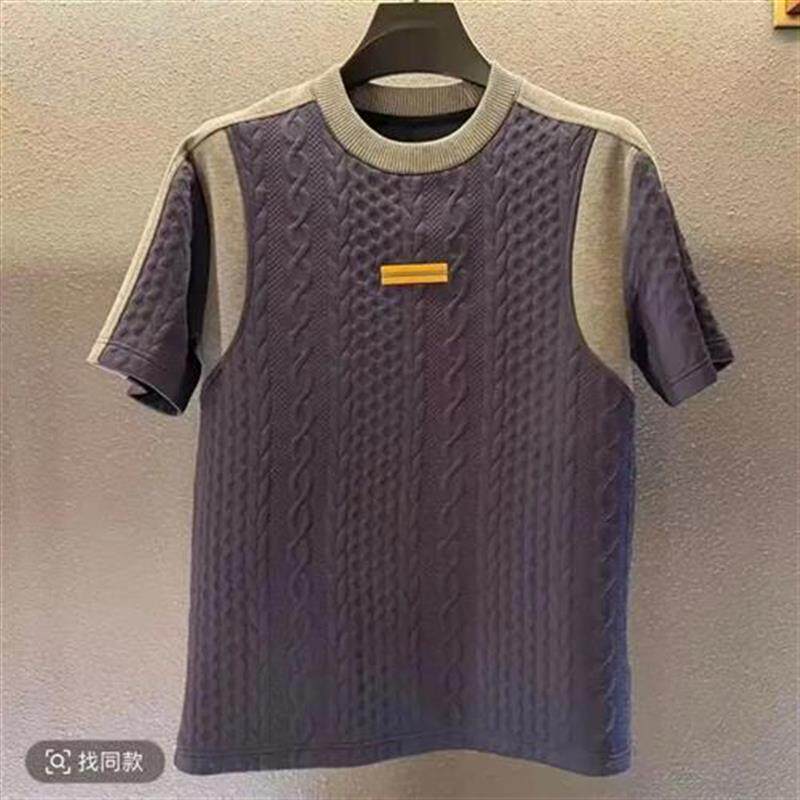 北嘉服饰设计师高级感定制t2026新款轻奢潮流半袖男士圆领短袖T恤