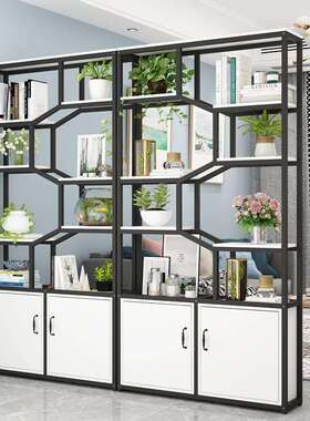 承重能力强铁艺屏风办公室隔断柜客厅储物柜展示柜进门玄关柜直销