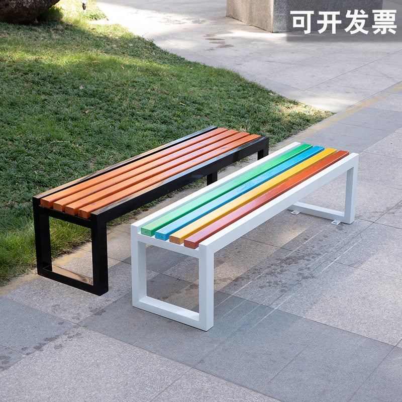 公园椅厂家批发简约长椅学校休息座椅户外休闲排椅靠背公园椅等侯
