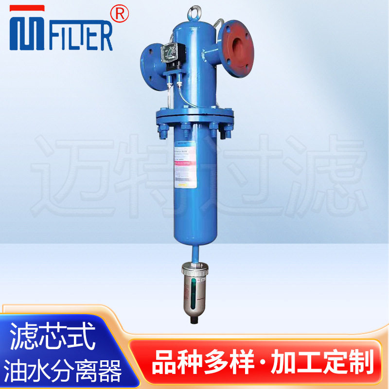 汽水分离空气过滤器油气汽液分离自动排水蒸汽气水过滤器