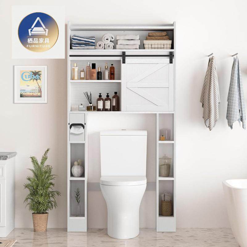 热销工厂浴室柜滑轨移门储物柜卫生间洗手台面上方收纳柜