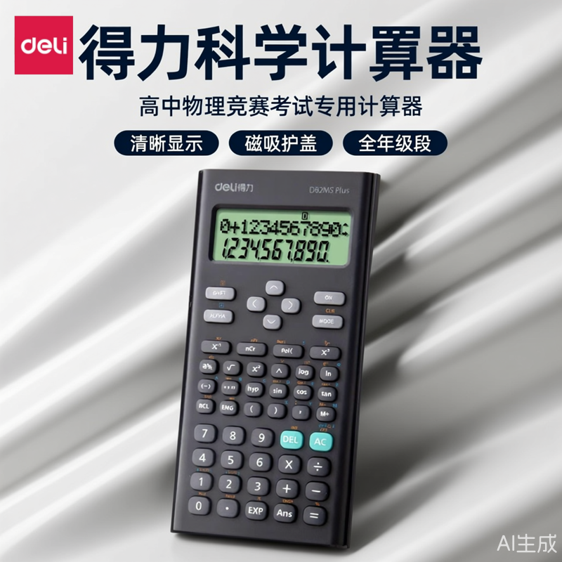 得力科学计算器函数多功能计算器学生专用小学初中高中物理竞赛考试专用计算器