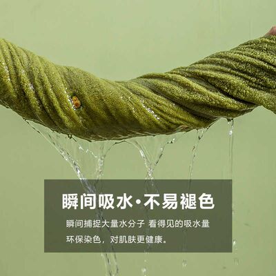大毛巾高级浴巾2026新款全棉家用大人纯棉女吸水情侣款一对三件套