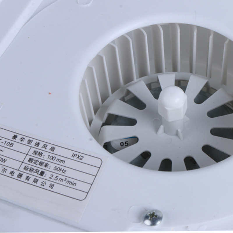 巴尔10寸家用厨房开孔23吸顶吊顶排风浴室卫生间换气排气扇KLT-16