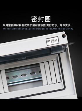 品誉HT-8回路防水配电箱室外空开户外防雨小型断路器盒子防潮浴室