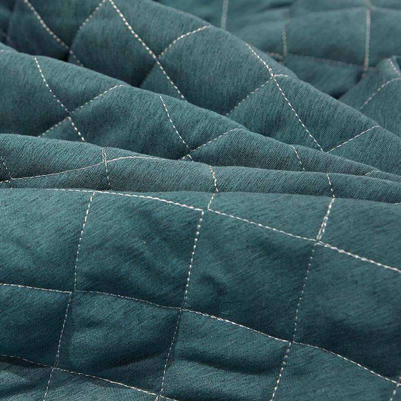 欧式床裙四件套色织磨毛纯色床罩公主风蕾丝花边被套双人床上用品