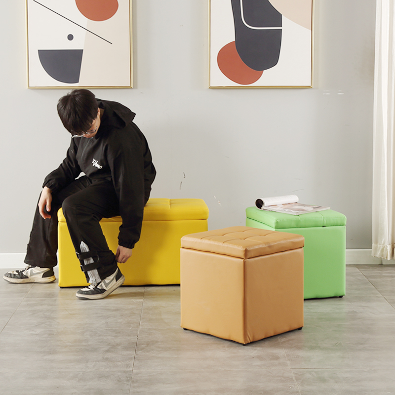 换鞋凳多功能储物凳子收纳凳可坐椅家用门口板凳皮凳试衣间沙发凳