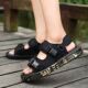 新款 两用凉拖鞋 男士 男潮流休闲黑色青年开车防水沙滩鞋 男 凉鞋 夏季