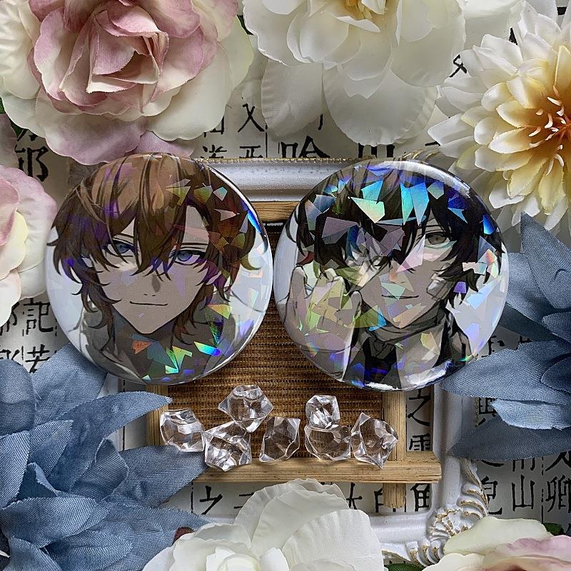 文豪野犬吧唧动漫徽章太宰治中原中也龙之介中岛敦周边胸针挂件