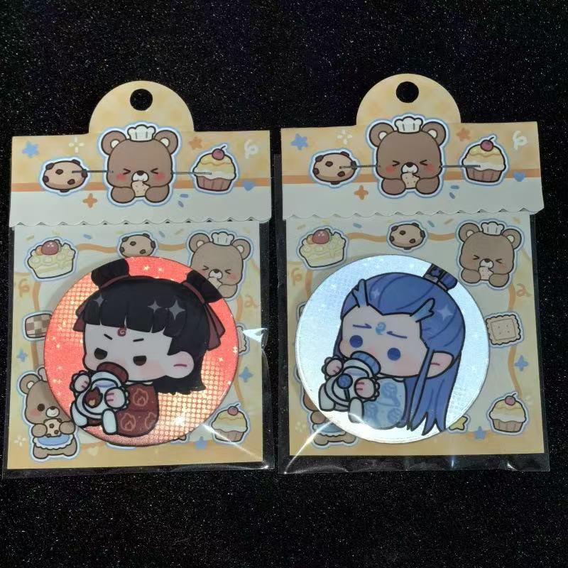 （画师授权）哪吒魔童闹海电影周边徽章敖丙同人双闪吧唧谷子胸针