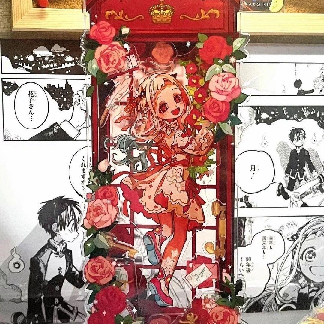 新款高颜值立体八寻宁宁花子君电话亭立牌亚克力自制周边摆件