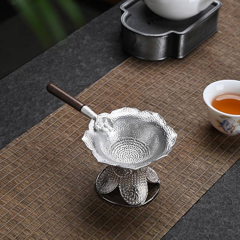 茶滤托茶过滤网底座整套茶漏茶隔公道杯茶滤架茶漏弹簧架图片