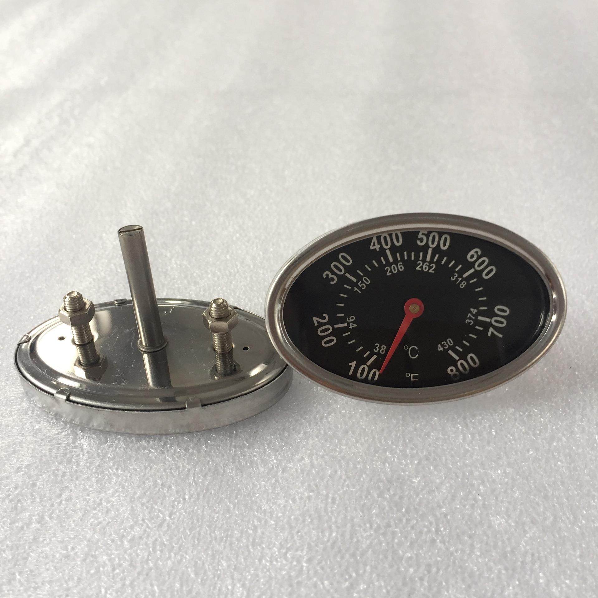 JX-2E-4 椭圆形 双金属 烧烤炉温度计 高质量 低价格