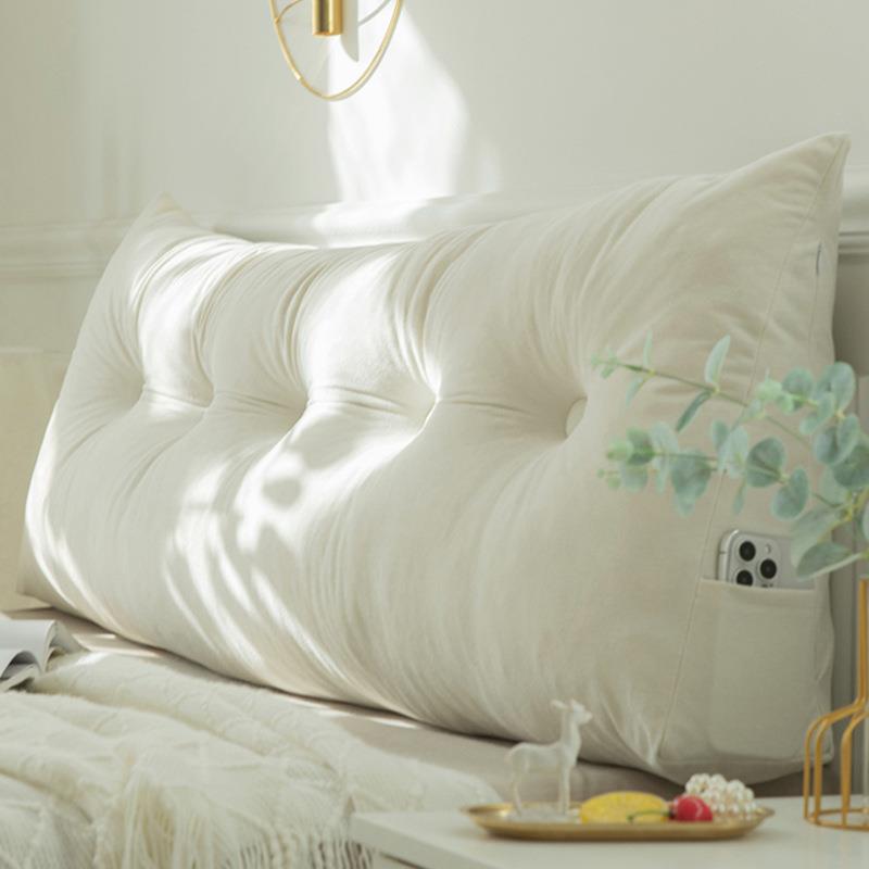 床头靠垫床上三角靠枕大靠背腰靠店榻榻米软包宿舍卧室简约护腰垫