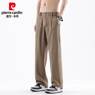 复古宽松垂感凉感运动速干休闲西裤 皮尔卡丹冰丝直筒裤 男2026夏季