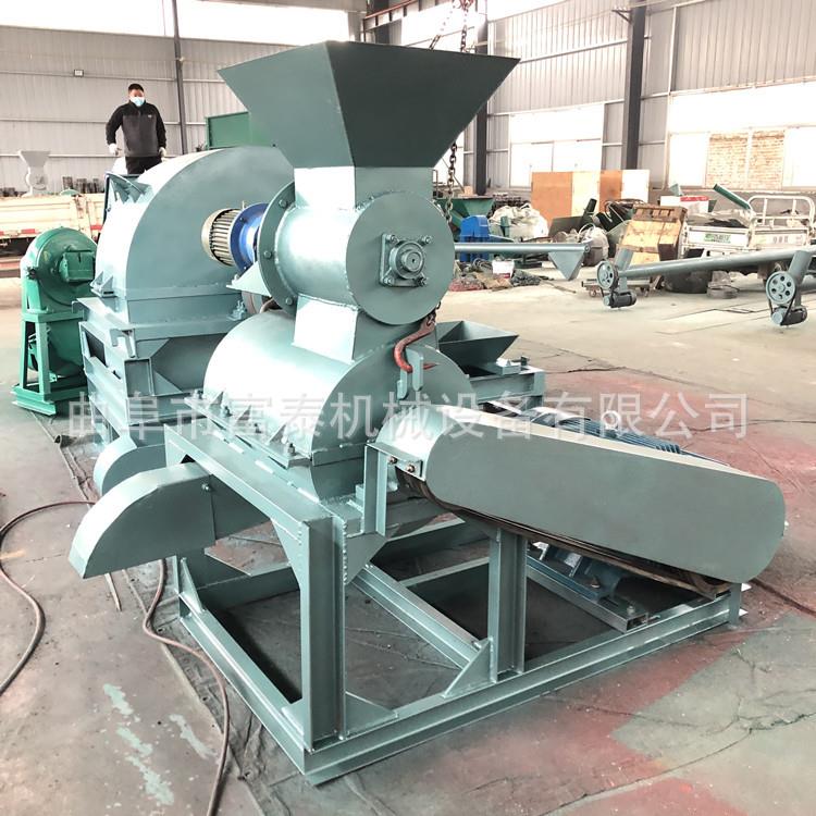 桑叶皇竹草青秸秆打浆机高湿高粘物料粉碎机育苗土有机肥粉碎机