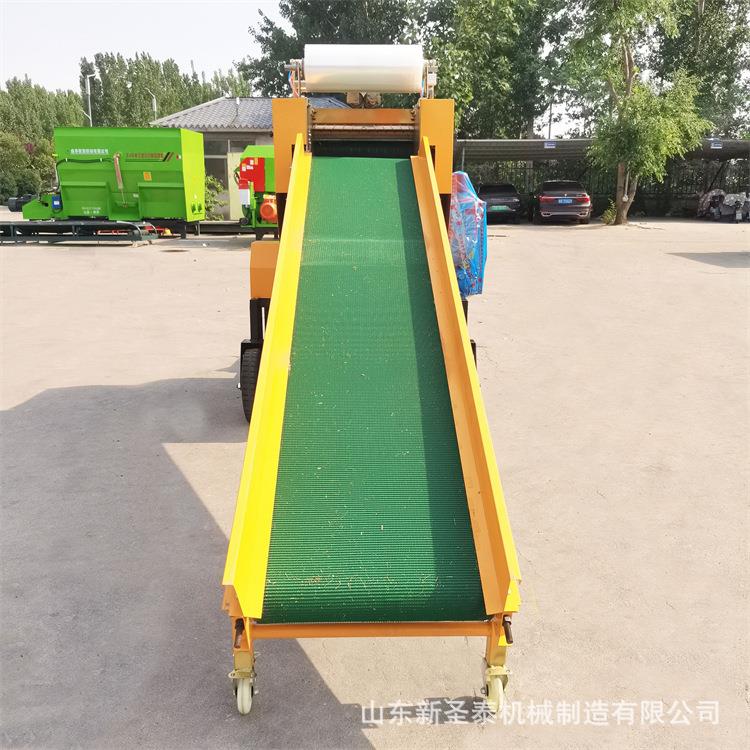 畜牧养殖青储饲料打包机玉米秸秆打捆包膜机轴承外置青贮裹包机