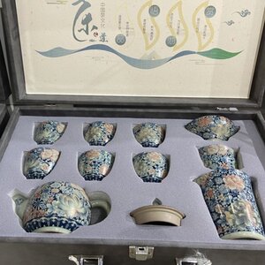 京隆堂汝窑茶壶功夫繁花似锦茶具家用开片可养轻奢整套盖碗茶高档