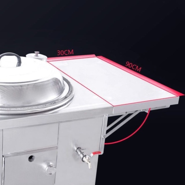 无烟户外柴火炉铁锅炖灶台桌移动不锈钢农村柴火灶烧木柴家用地锅