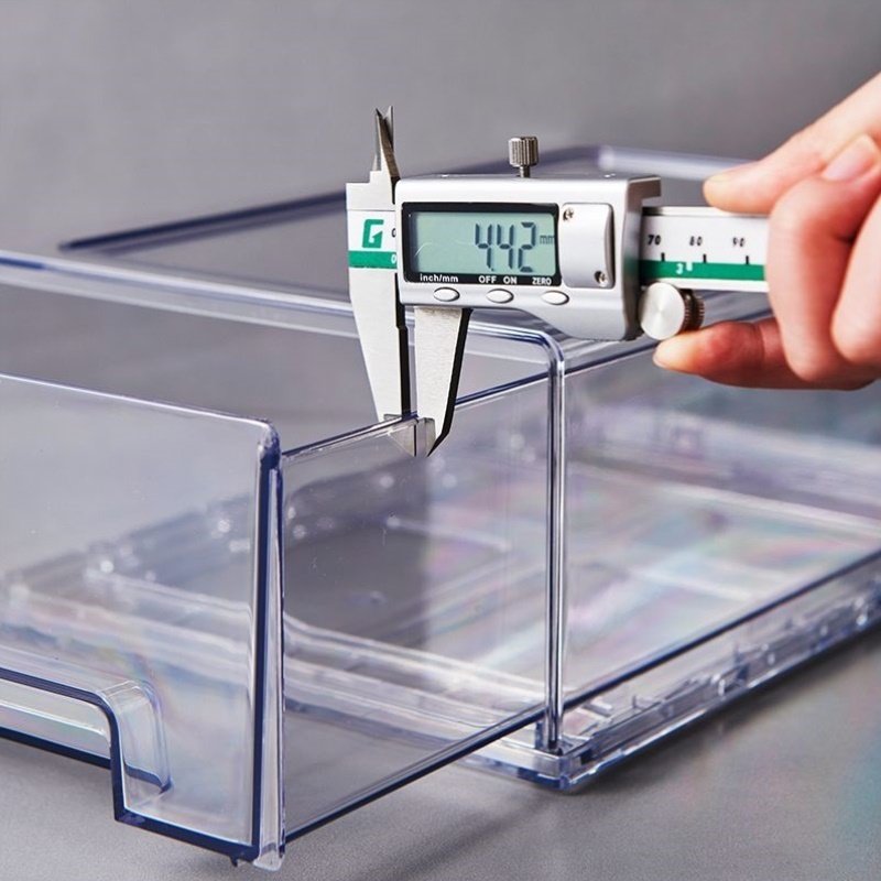 家用透明冰箱收纳盒厨房蔬菜水果分类收纳盒无盖带轮储物盒抽屉式