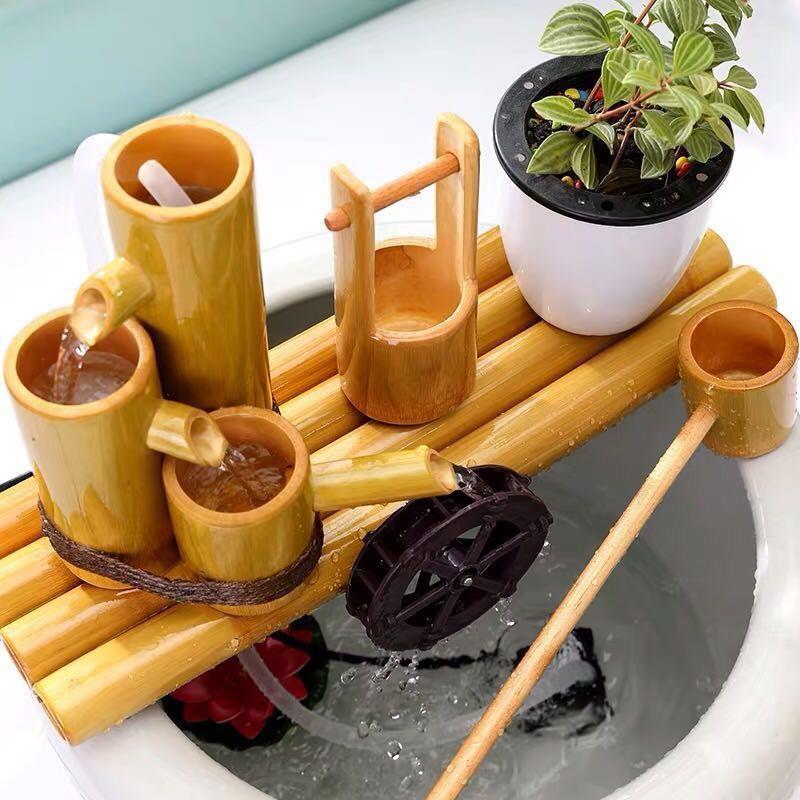 竹子流水器循环别墅庭院