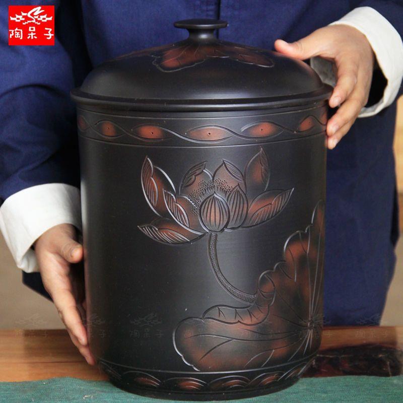 云南建水紫陶茶叶罐普洱