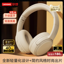 官方正品联想蓝牙耳机头戴式真无线降噪游戏长续航EB320新款2025