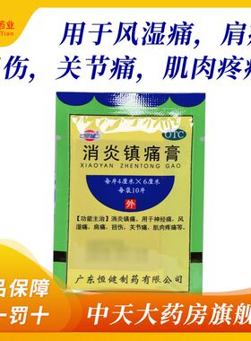 恒建 消炎镇痛膏 10片/袋消炎镇痛肩痛扭伤关节风湿痛肌肉疼痛