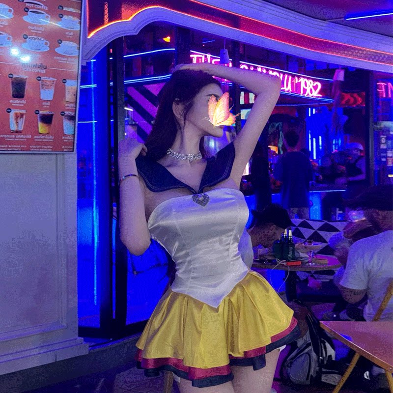 迪士尼穿搭美少女战士cos服成人2025新款日系学院风jk制服连衣裙