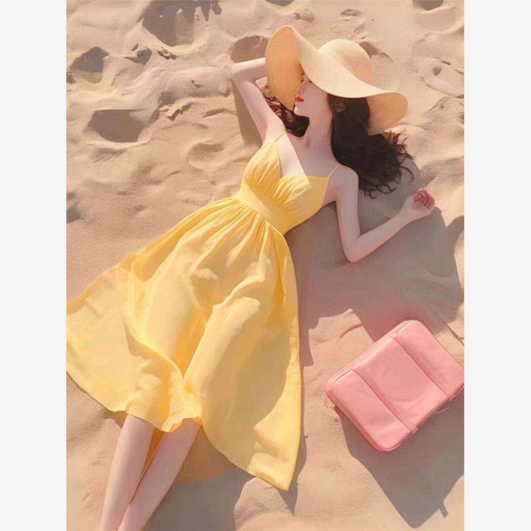 海边度假初恋清纯奶甜显