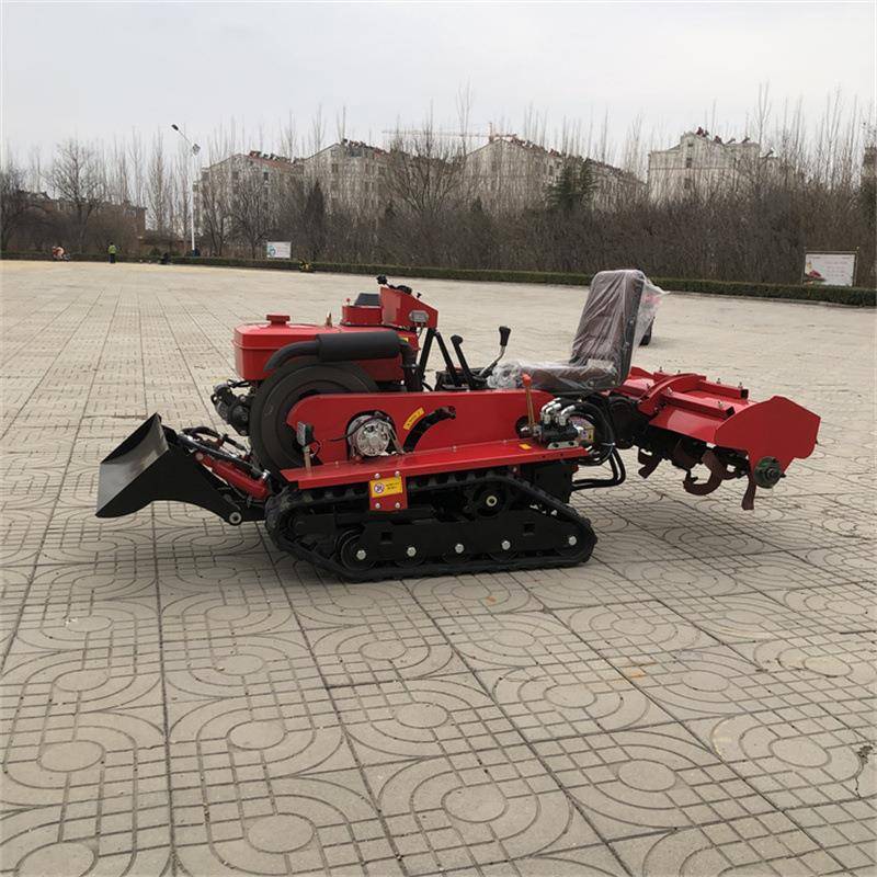 35马力履带式旋耕犁地机多功能耕田起垄机果园大棚开沟回填机
