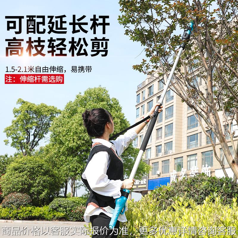 无线电动果树修枝剪锂电池树枝剪修剪机便捷式电剪刀锂电高枝剪