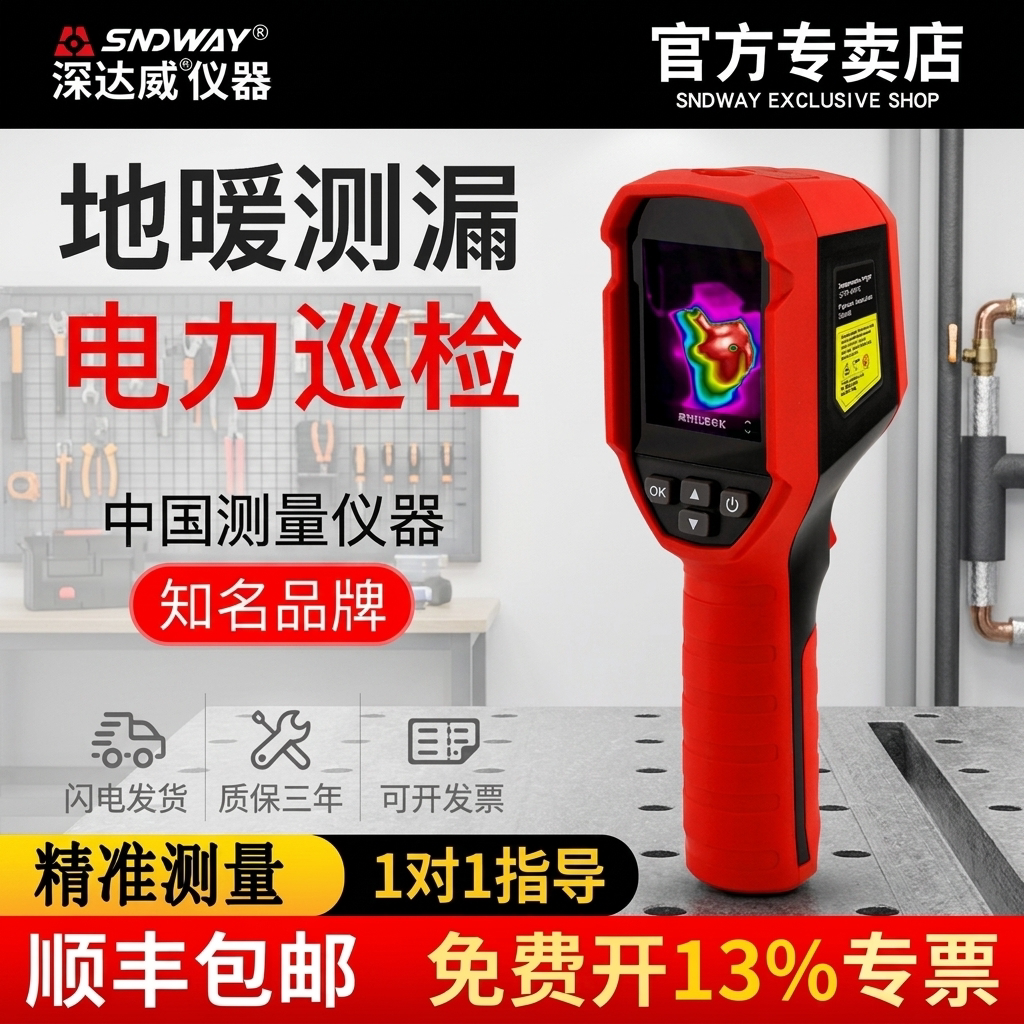 深达威红外线热像仪工业高清热成像仪电力地暖检测维修夜视测温仪