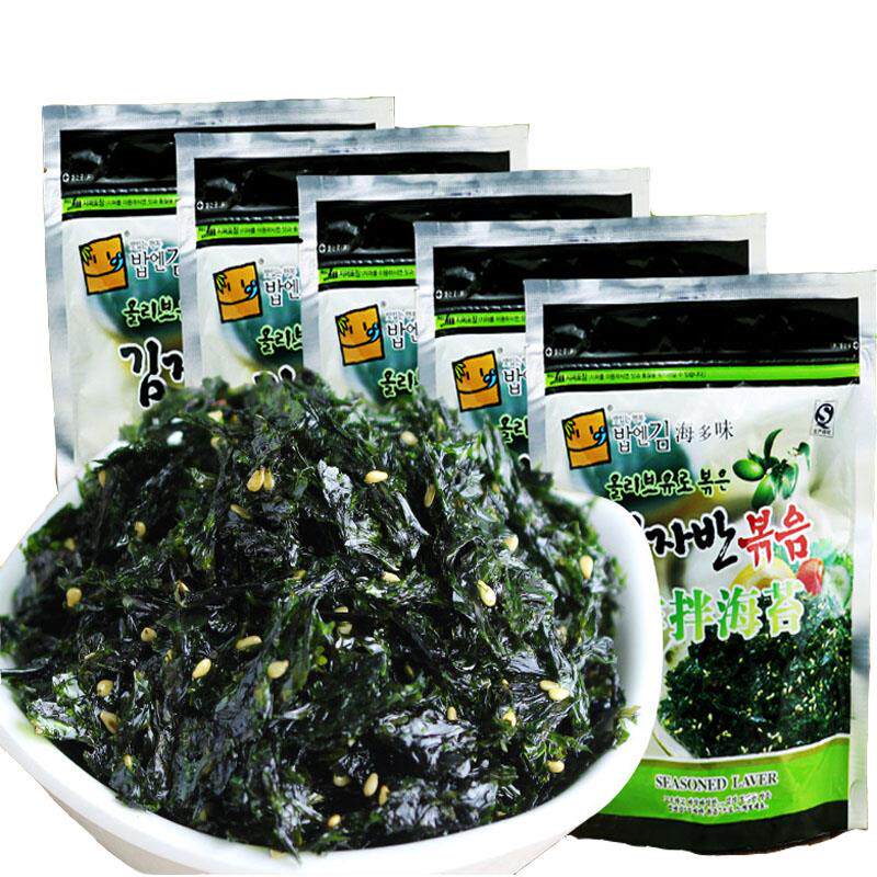 韩国拌饭苔油碎韩式海味炸拌海苔橄榄芝麻多炒海苔即食儿海WEO童