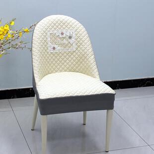 AY35餐厅餐桌毛毛虫餐椅套弧形椅子套罩全包加厚靠背椅垫家用