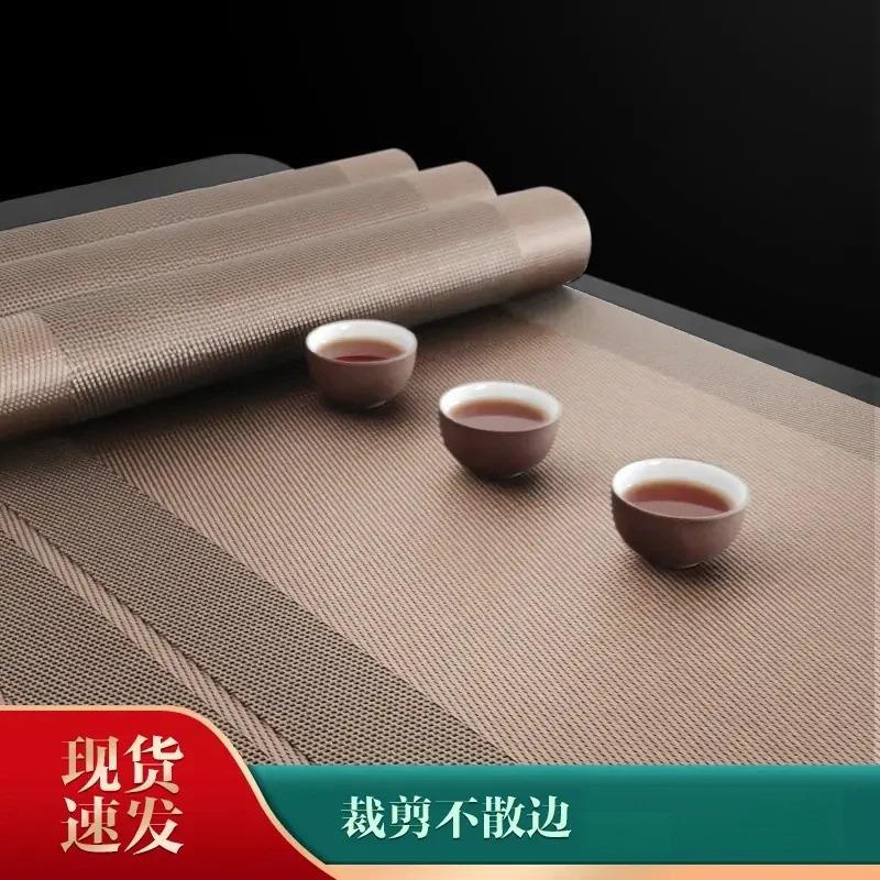 2高档茶席新中式禅意茶垫桌桌布防水中国风茶盘垫茶壶垫茶桌席布