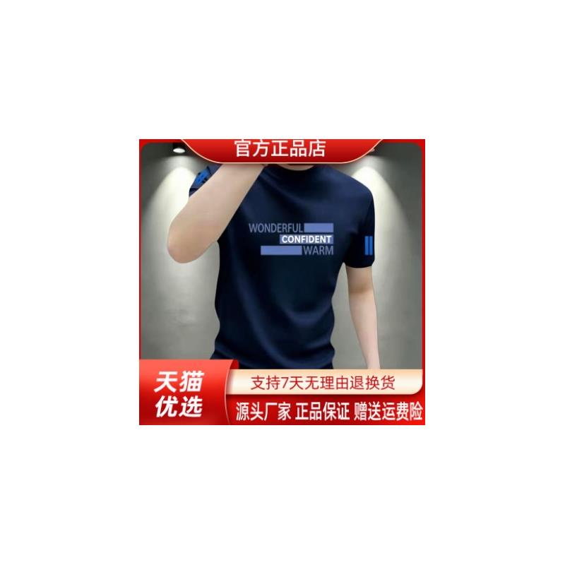 枫善服饰夏季新款索罗纳短袖T恤男士百搭半截袖圆领潮流印花上衣
