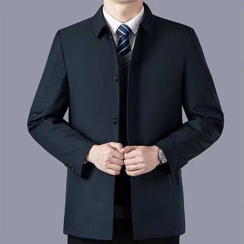 振炳鞋服专卖秋冬季男棉服防风保暖棉H衣外套时尚爸爸装行政夹克