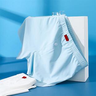 拍一发三 内裤 夏季 超薄透气120s男士 宽松透气平角裤 冰丝阿罗裤