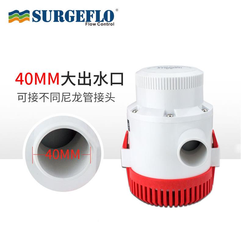 01款3000GP小型底泵水直H流12V24V微型潜水SFBP1-G3泵船用排水泵