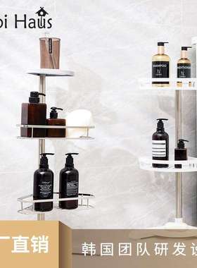 客必厨架房卫生间置物不锈落钢可移动地式双层三角CSC-200S收屋纳