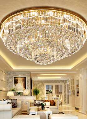 客厅水晶l灯ed室吸顶36031奢华大气大灯厅卧餐厅灯具现代简约2026