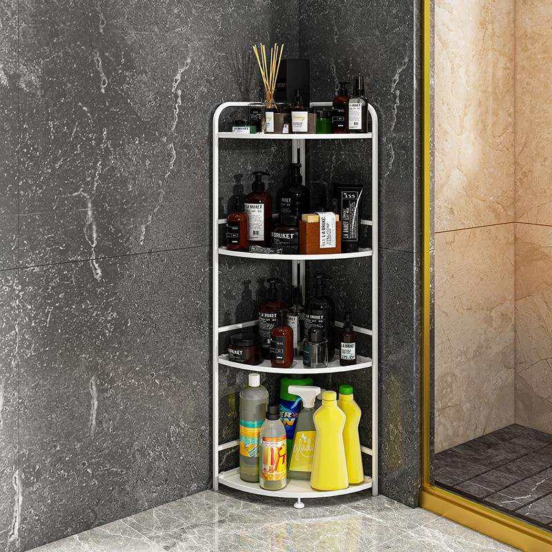 浴室料置地式四层纳架收卫生间墙角物21005品摆放架厨房调瓶收纳,收纳整理,书桌收纳置物架,淘宝优惠券,粉丝福利购,淘宝优惠卷