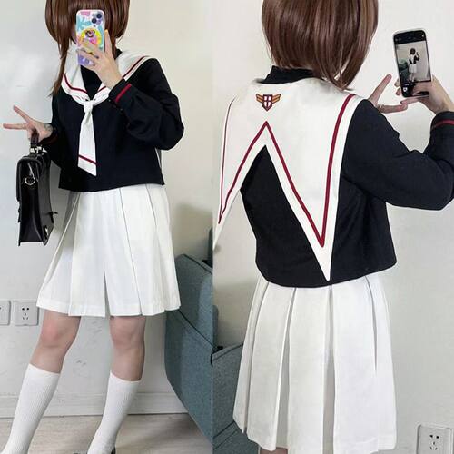 豪漫百变小樱cos服知世魔卡少女樱木之本樱小学秋季校服cosplay女