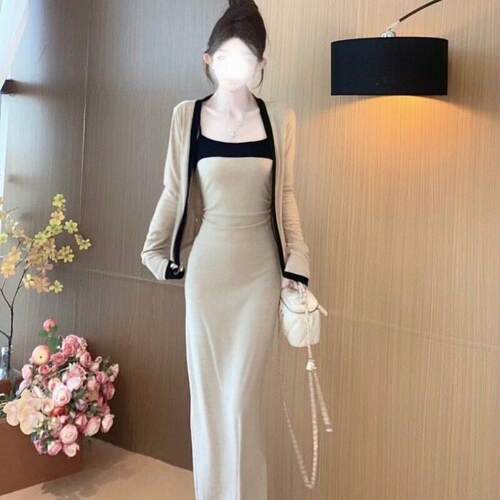 Womens Fall Winter Fashion Comfortable Colorblock Knit