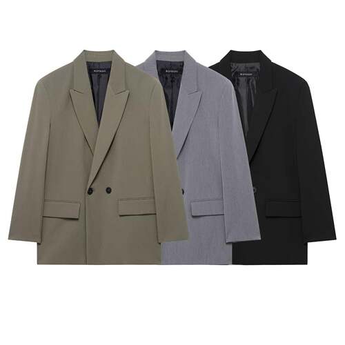 Women's Structured Satin Blazer - A New Day