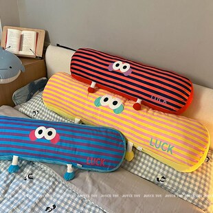 可爱表情长条抱枕女生睡觉专用夹腿客厅沙发家用孕妇侧睡床头靠枕